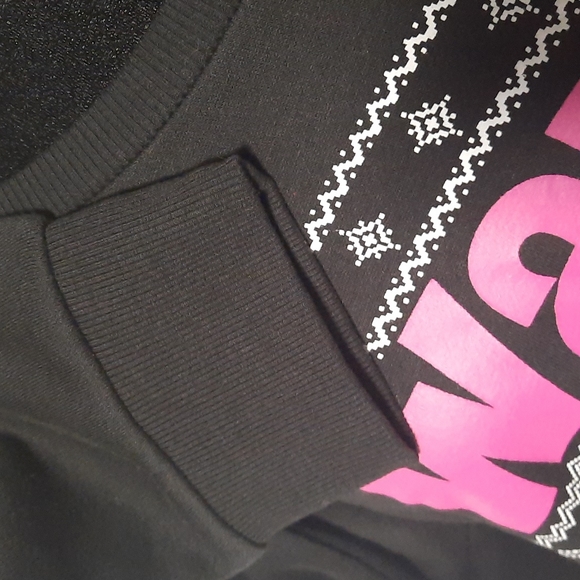 Wanna Party Santa? Drinking Christmas Long Sleeve Black Sweater - Picture 3 of 7